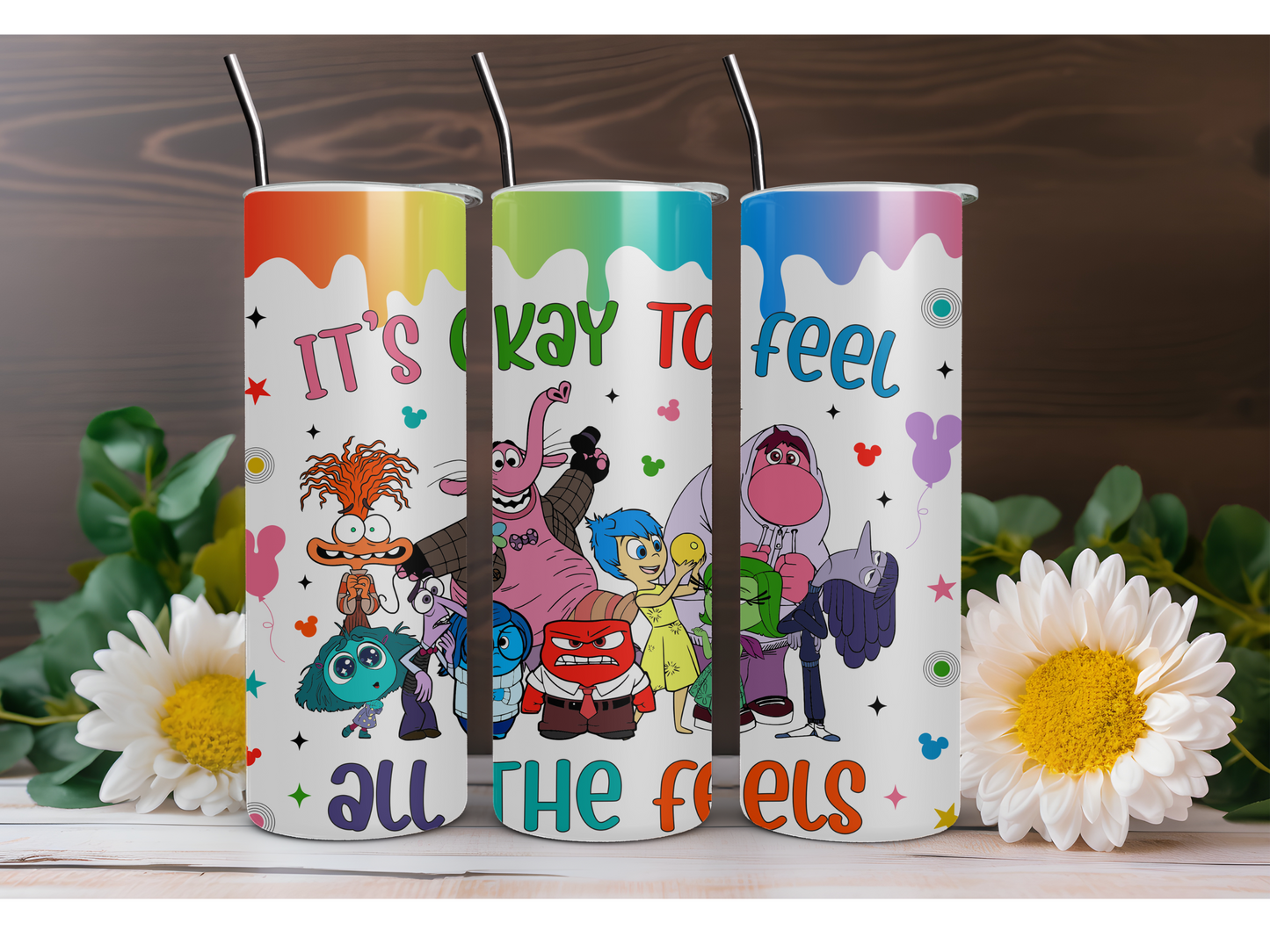 It's Okay to Feel All the Feels 20oz Stainless Steel Tumbler