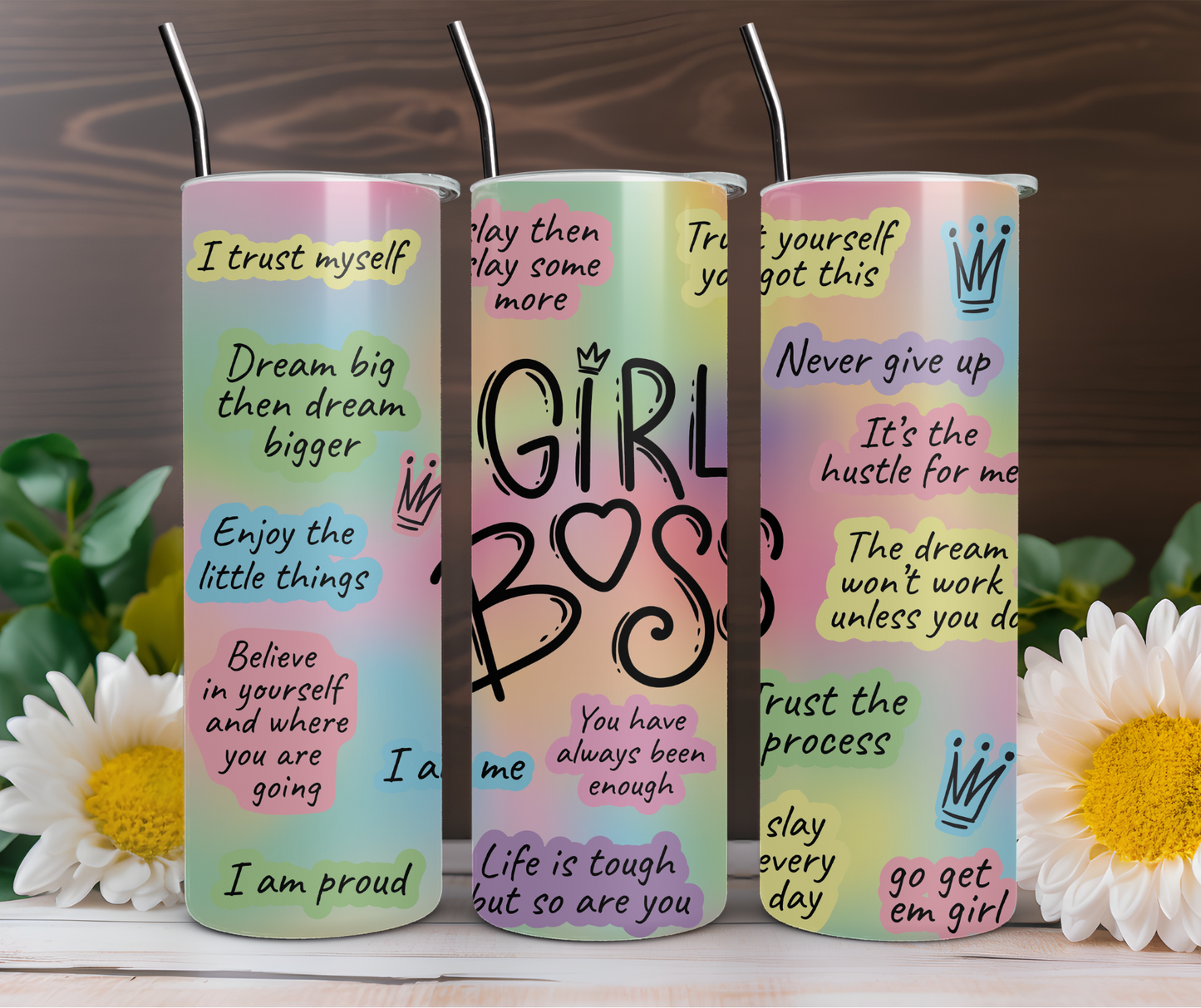 Girl Boss 20oz Stainless Steel Tumbler