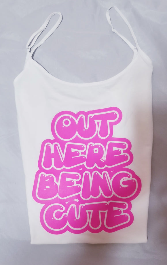 Women's Tank Top - Out Here Being Cute