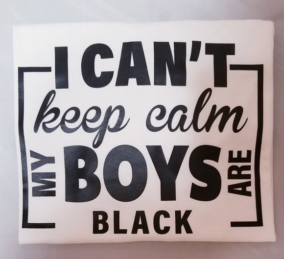 Women's Graphic T-Shirt - Can't Keep Calm Black Boys