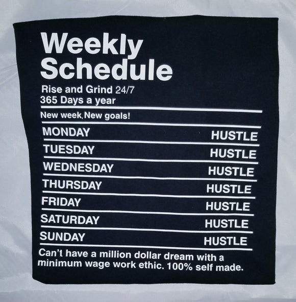 Men's Graphic T-Shirt - Weekly Schedule