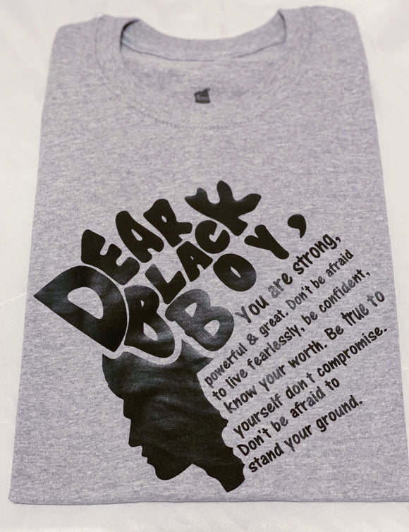 Boys Youth Graphic T-Shirt - Dear Black Boy