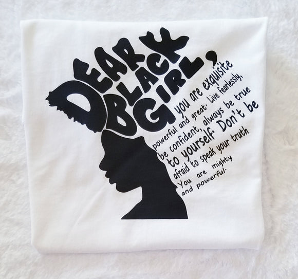 Women's Graphic T-Shirt - Dear Black Girl