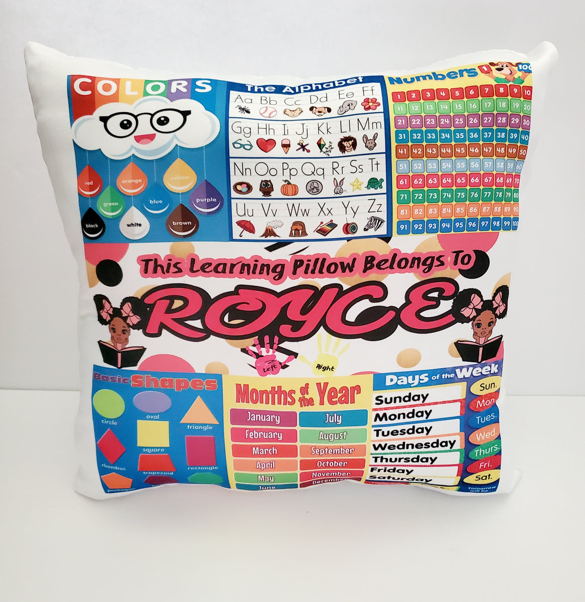 Educational Learning Pillow – Trendy Treasures by TRE