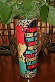 Black History Month 20oz Sublimation Stainless Steel Tumbler