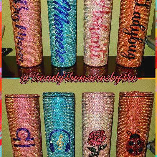 Custom Bling Stainless Steel Tumbler (CUSTOM ORDER ONLY Price Varies)