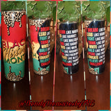 Black History Month 20oz Sublimation Stainless Steel Tumbler