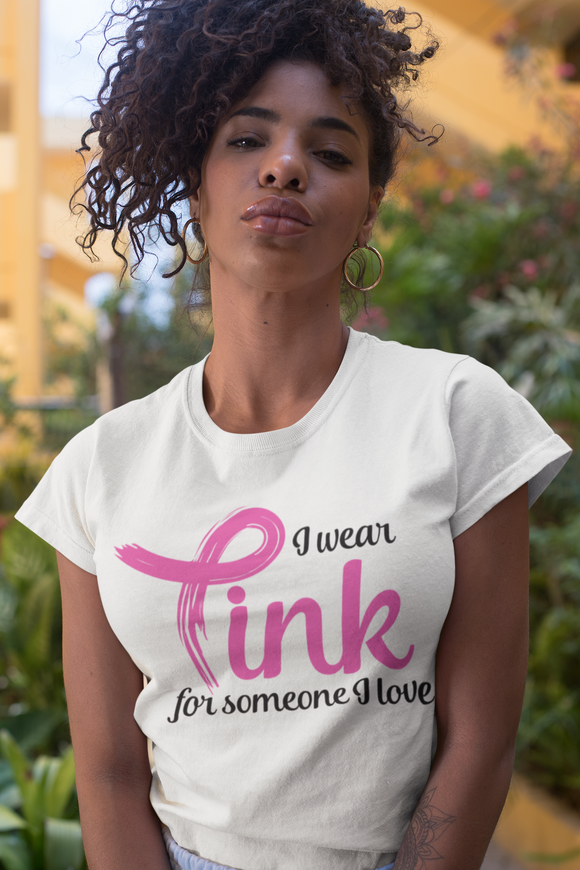 Women's Graphic T-Shirt - I Wear Pink