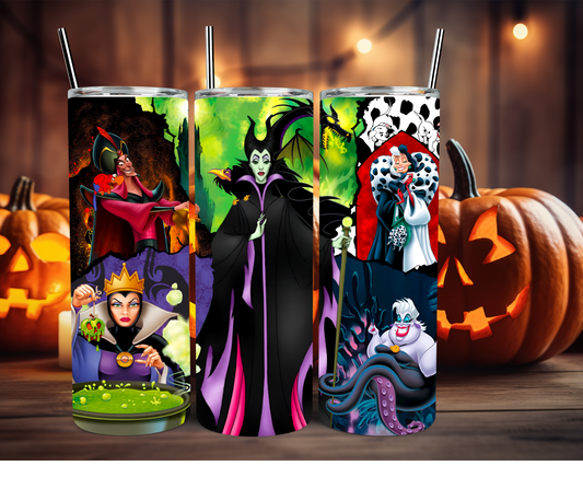 Halloween All Villains 20oz Stainless Steel Tumbler