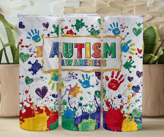 Awareness Autism 20oz Stainless Steel Tumbler