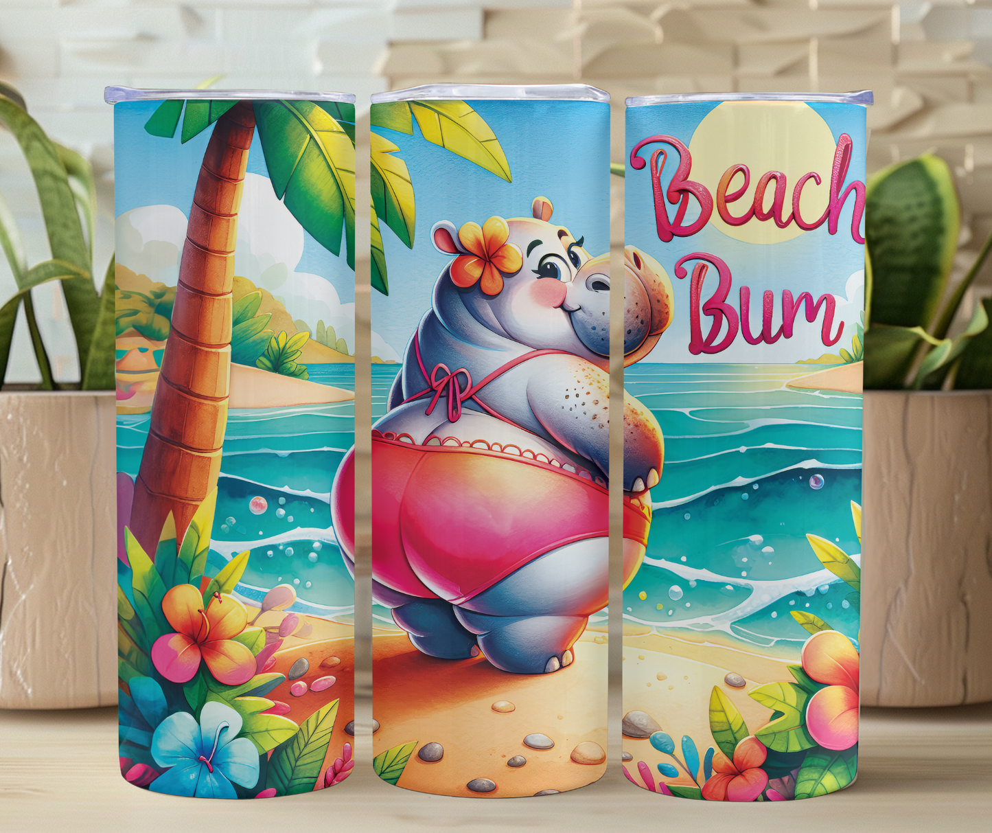 Beach Bum 20oz Stainless Steel Tumbler