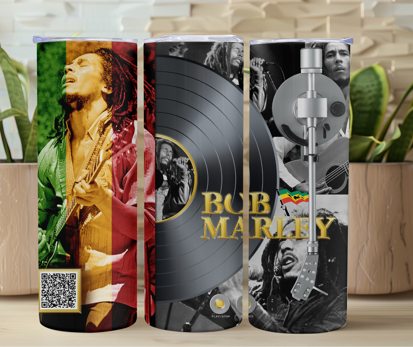 Bob Marley Album Art 20oz Stainless Steel Tumbler