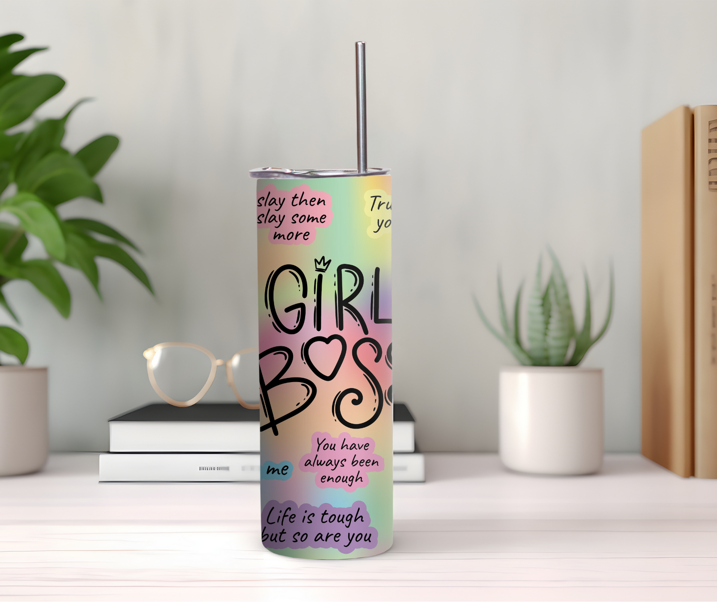 Girl Boss 20oz Stainless Steel Tumbler