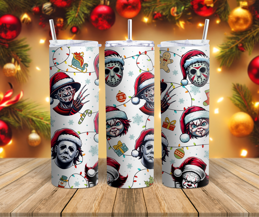 Christmas Holiday Bad Boys 20oz Stainless Steel Tumbler