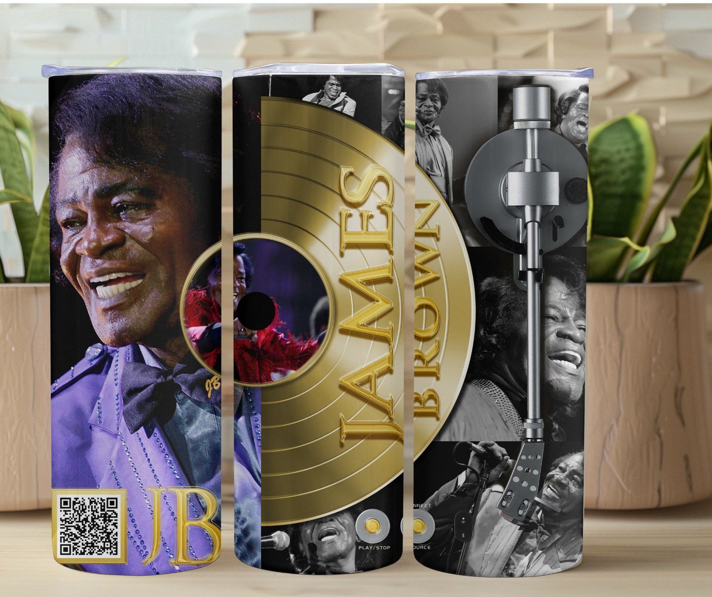 James Brown Album Art 20oz Stainless Steel Tumbler