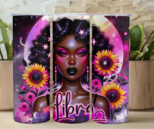 Pretty Brown Girl Libra 20oz Stainless Steel Tumbler