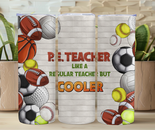 PE Teacher 20oz Stainless Steel Tumbler