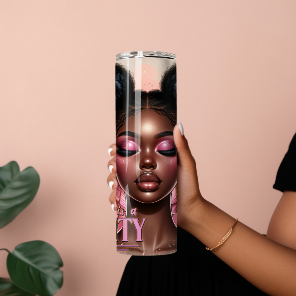 Black Girl Magic Your Peace is a Priority 20oz Stainless Steel Tumbler