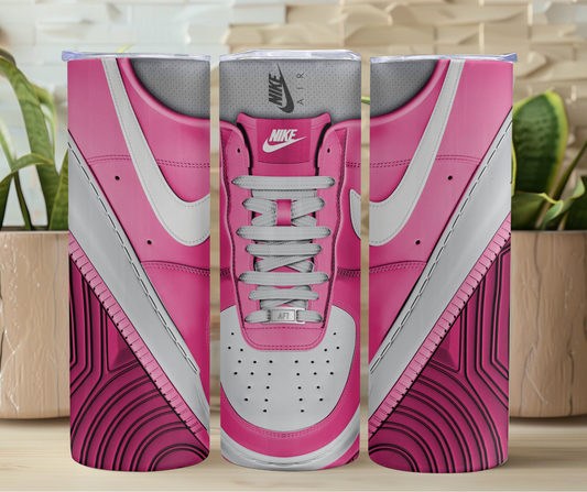 Pink Nike Air Inspired 20oz Stainless Steel Tumbler