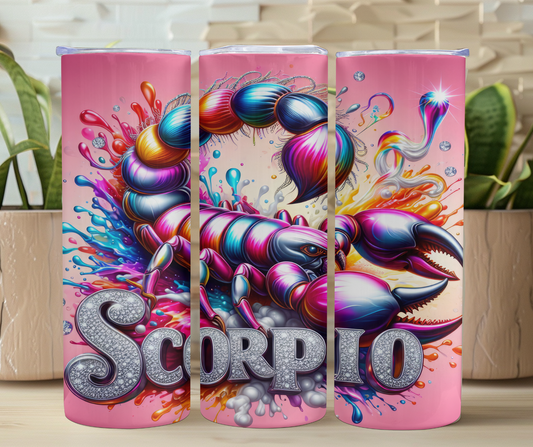 Diamond Scorpio Scorpion 20oz Stainless Steel Tumbler