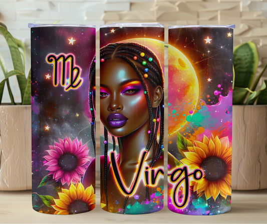 Pretty Brown Girl Virgo 20oz Stainless Steel Tumbler