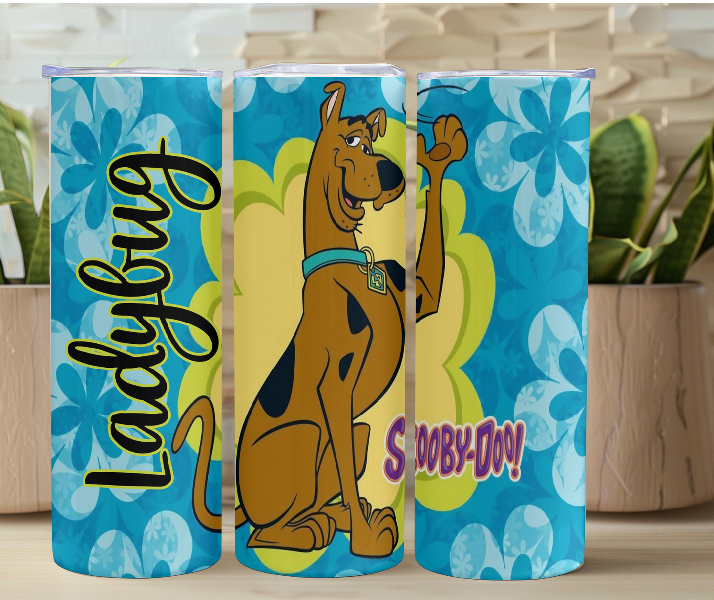 Custom Scooby Doo Ladybug 20oz Stainless Steel Tumbler