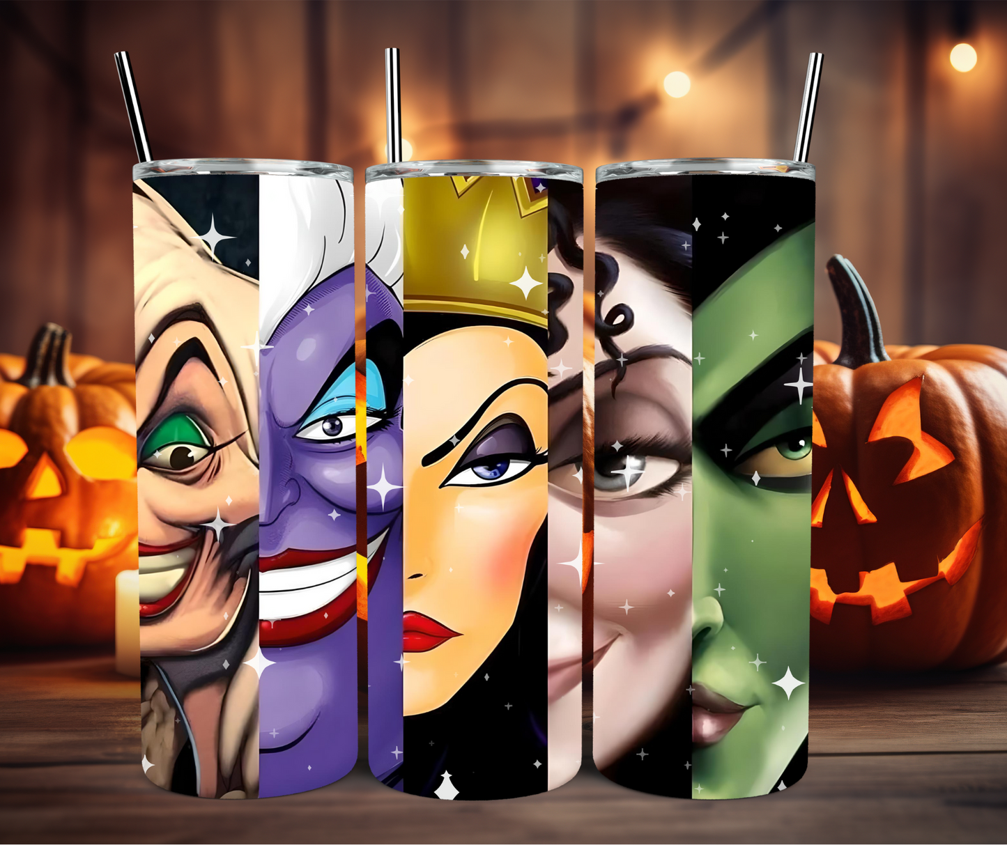 Halloween Lady Villains 20oz Stainless Steel Tumbler