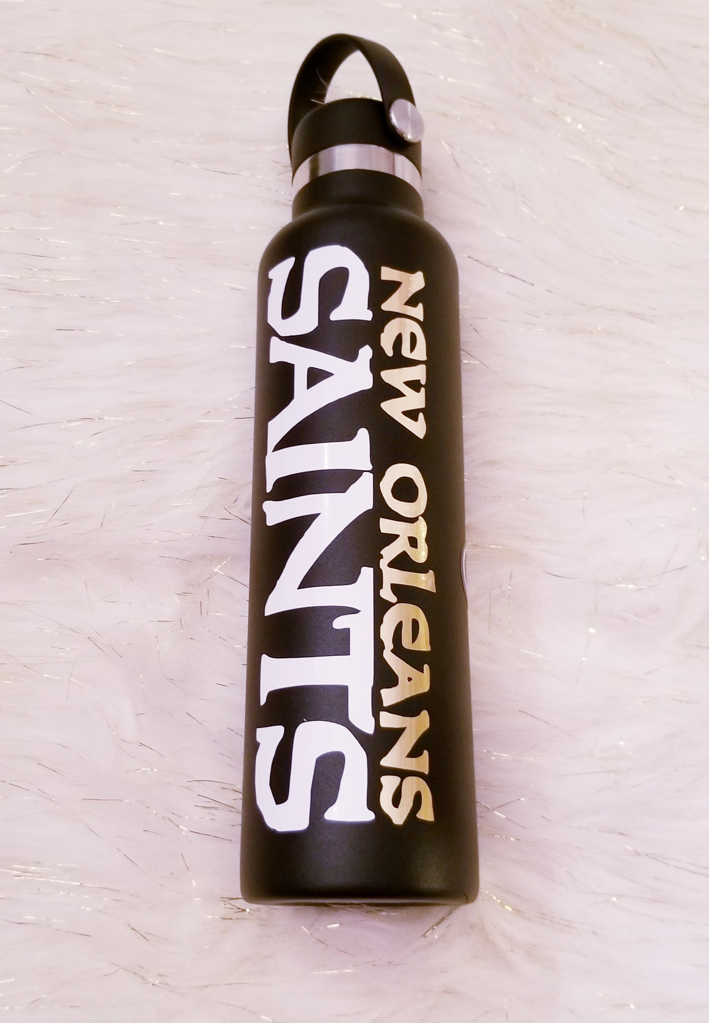 New Orleans Saints Hydro Flask Stainless Steel Water Bottle (Customer Custom Order)