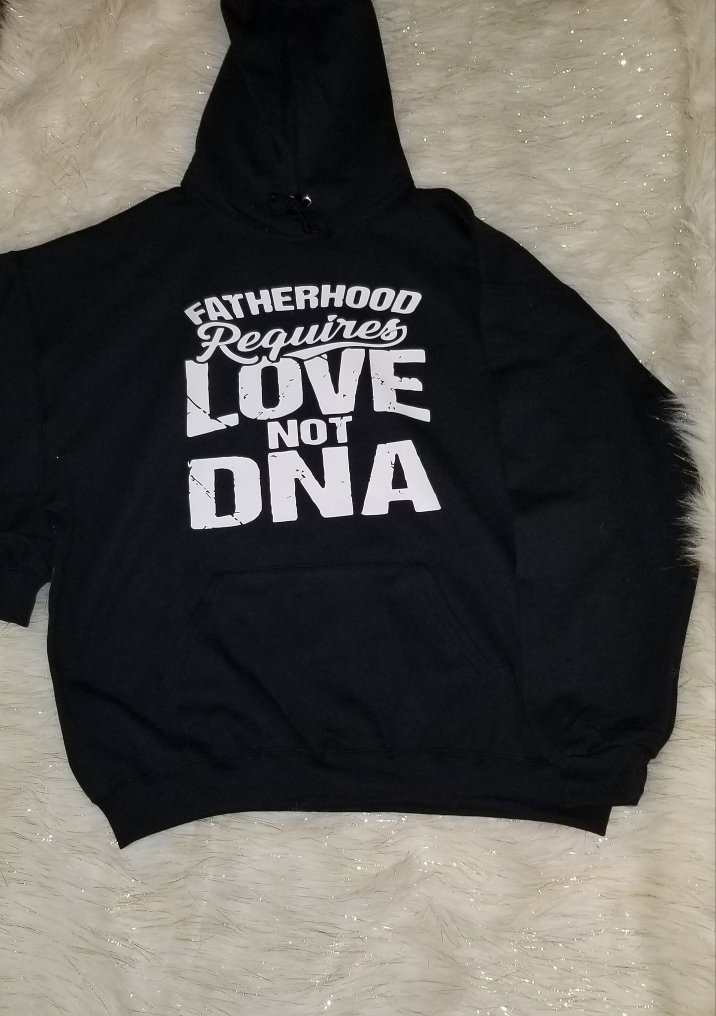 Men's Graphic Hoodie - Fatherhood Requires Love