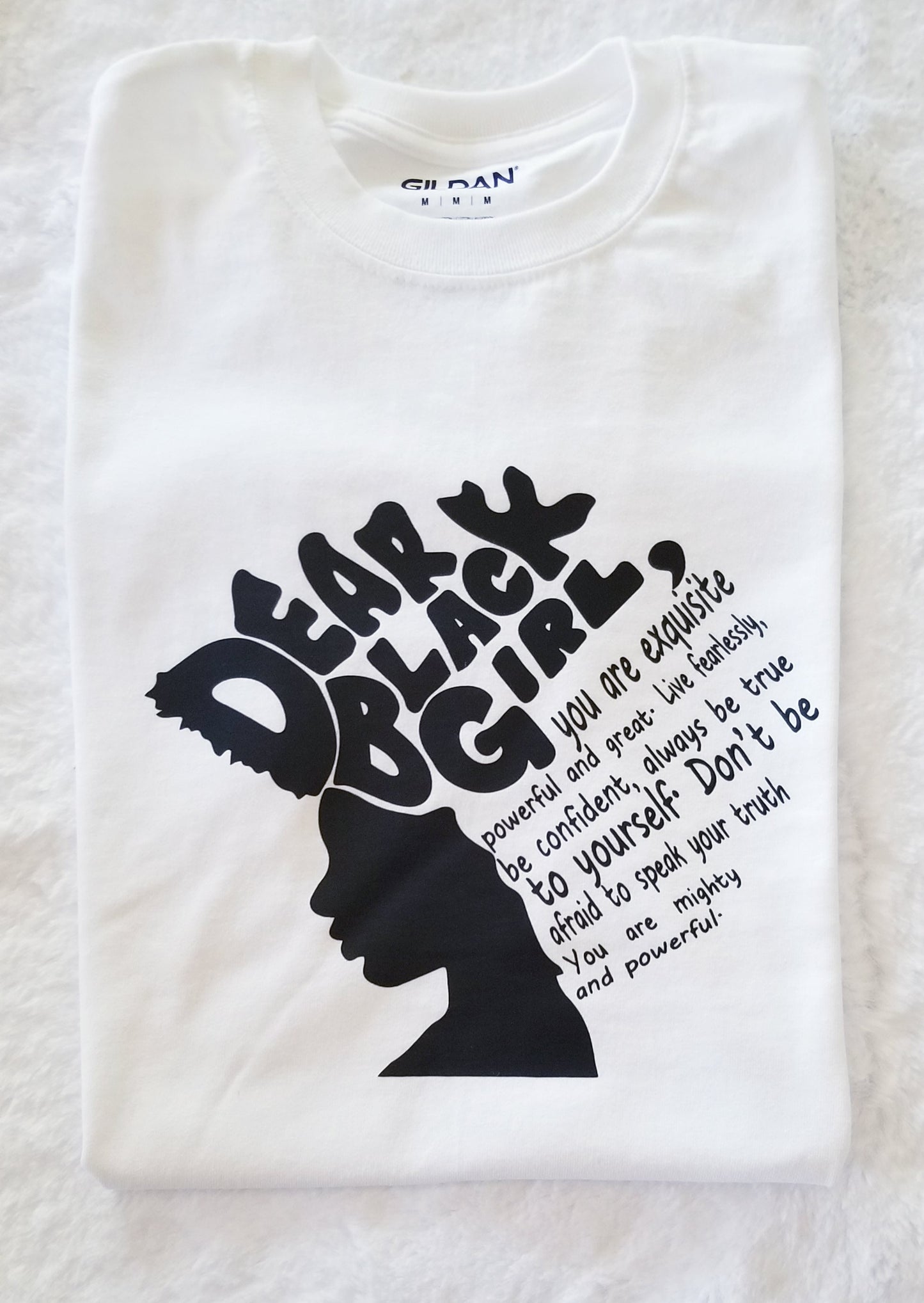 Girls Youth Graphic T-Shirt - Dear Black Girl