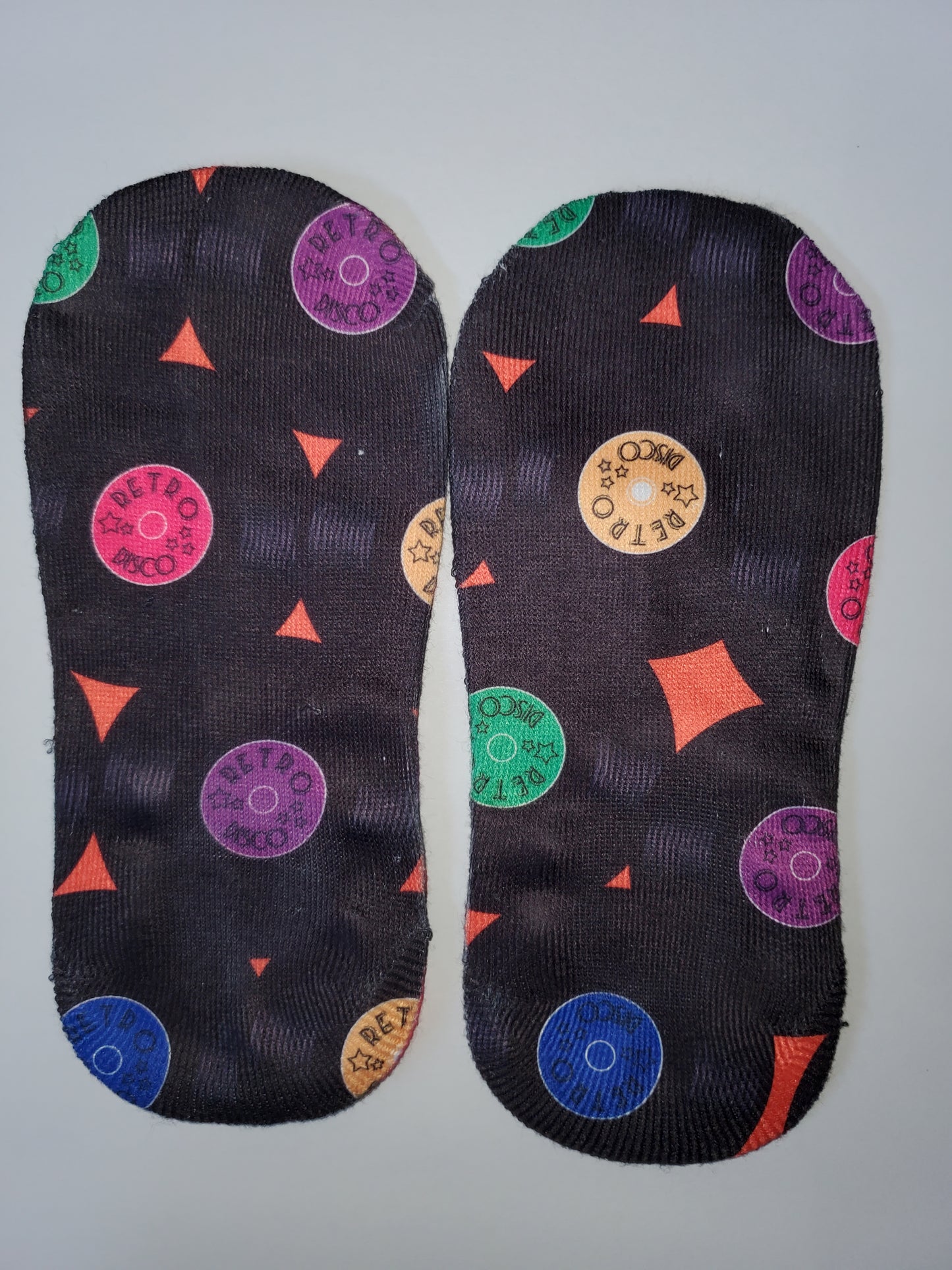 Retro Disco Record - No Show Socks