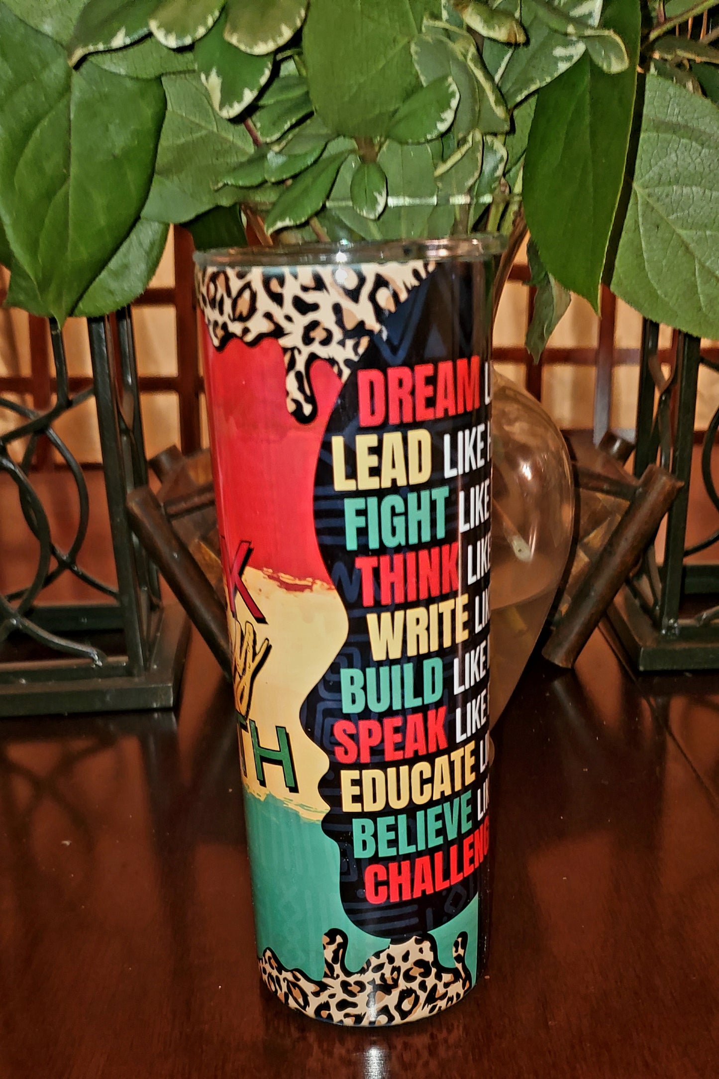 Black History Month 20oz Sublimation Stainless Steel Tumbler