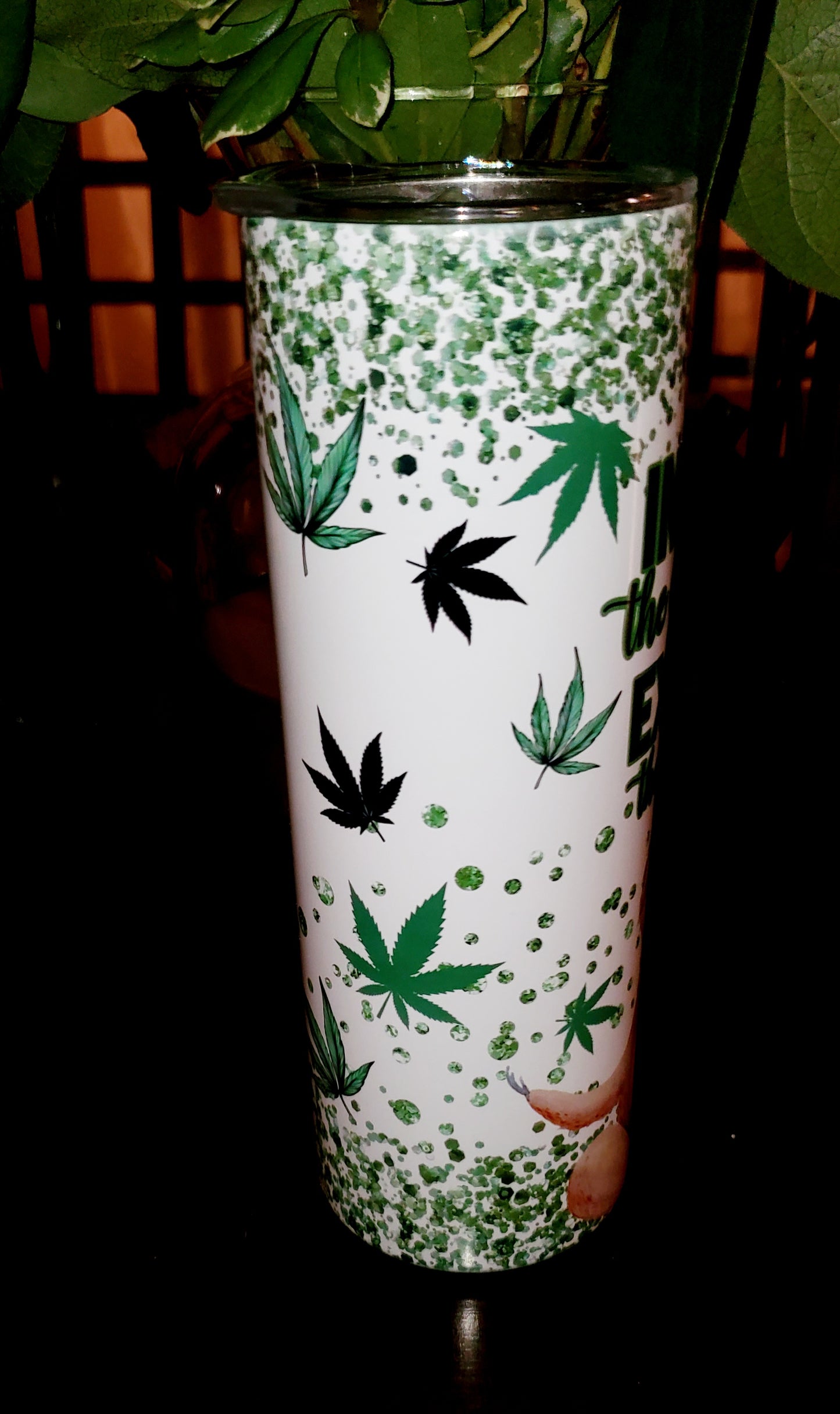 Inhale The Good Exhale The Bull Cannabis 20oz Sublimation Stainless Steel