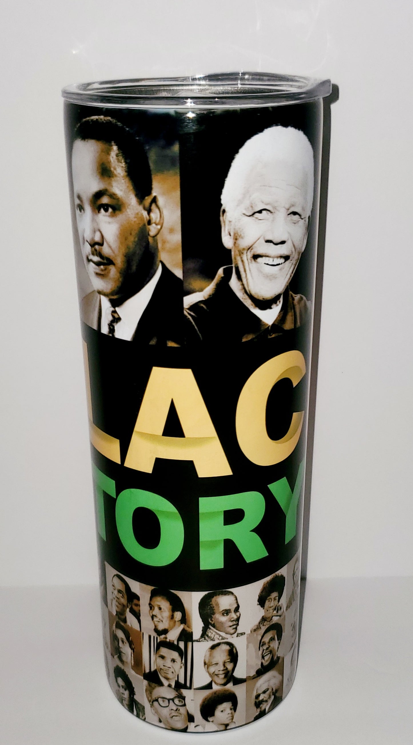 Black History Legends 20oz Sublimation Stainless Steel Tumbler