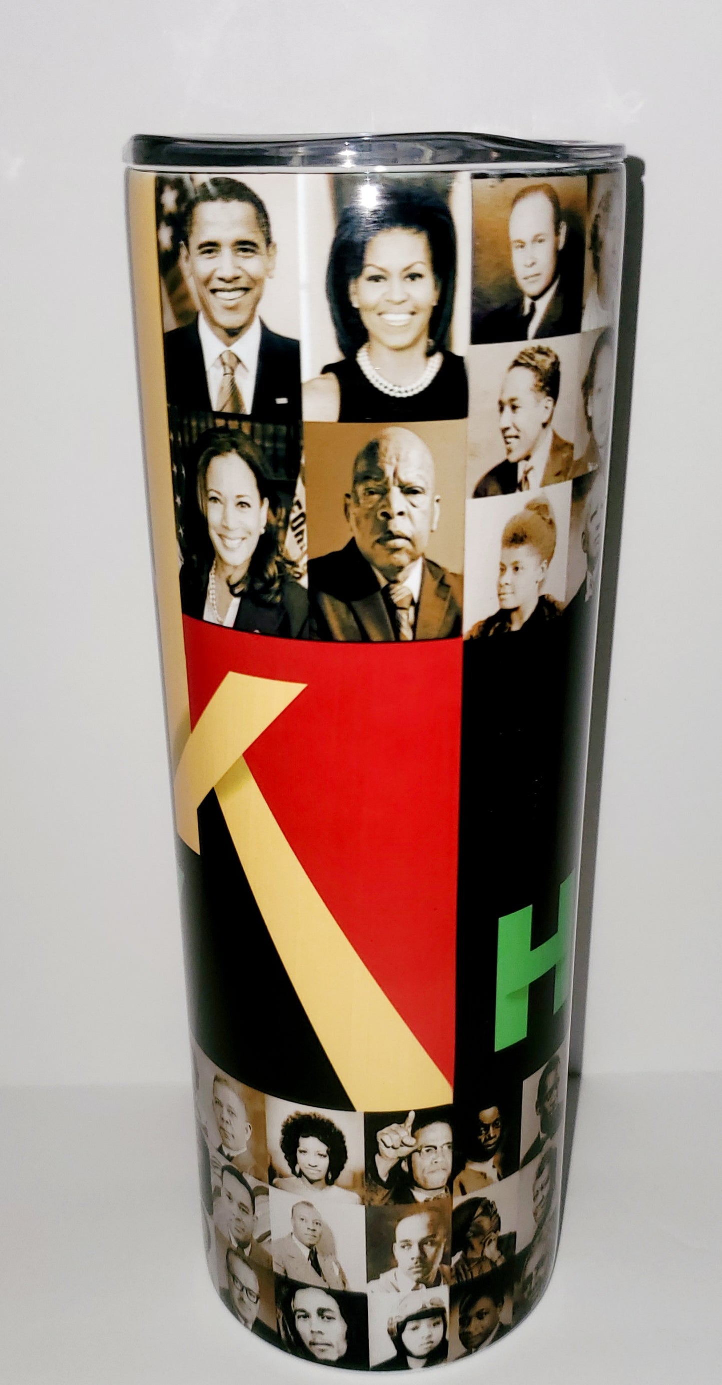 Black History Legends 20oz Sublimation Stainless Steel Tumbler