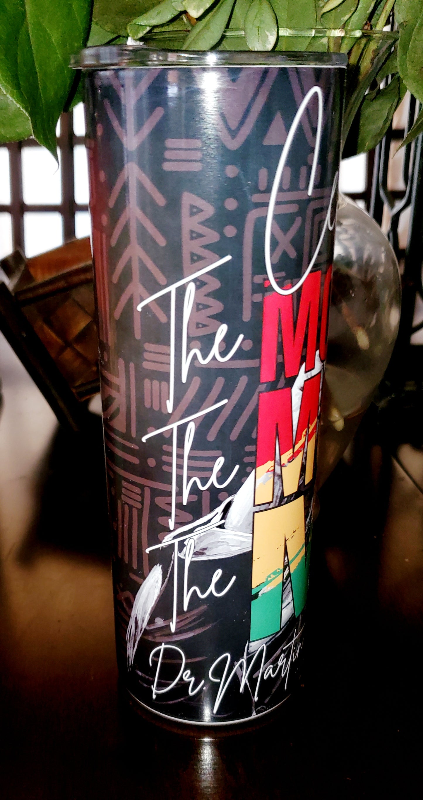 Black History Month The Movement, The Moment, The Man 20oz Sublimation Stainless Steel Tumbler