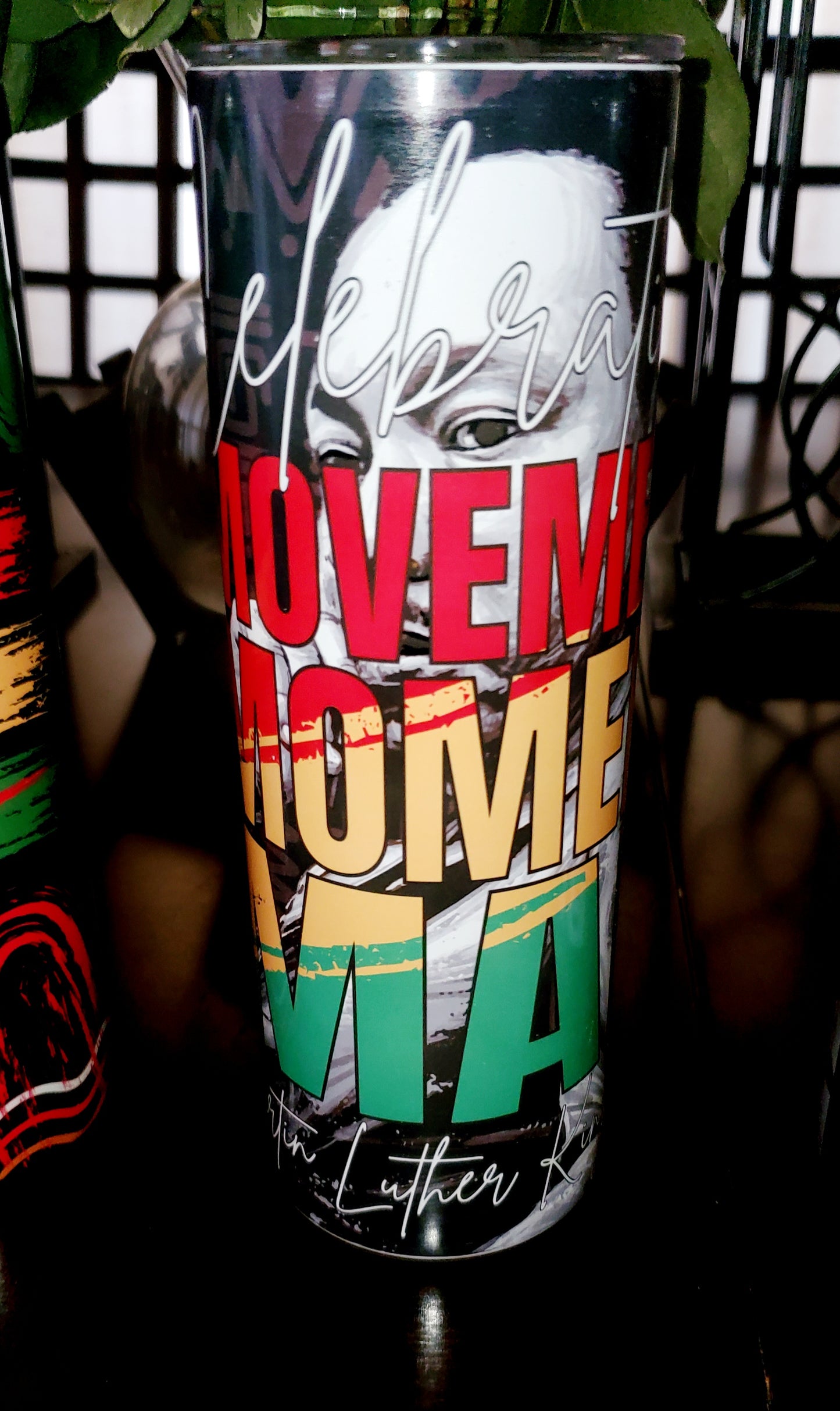 Black History Month The Movement, The Moment, The Man 20oz Sublimation Stainless Steel Tumbler