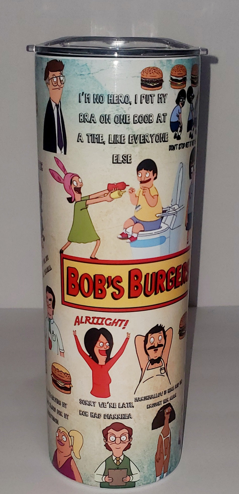 Bob's Burger 20oz Sublimation Stainless Steel Tumbler