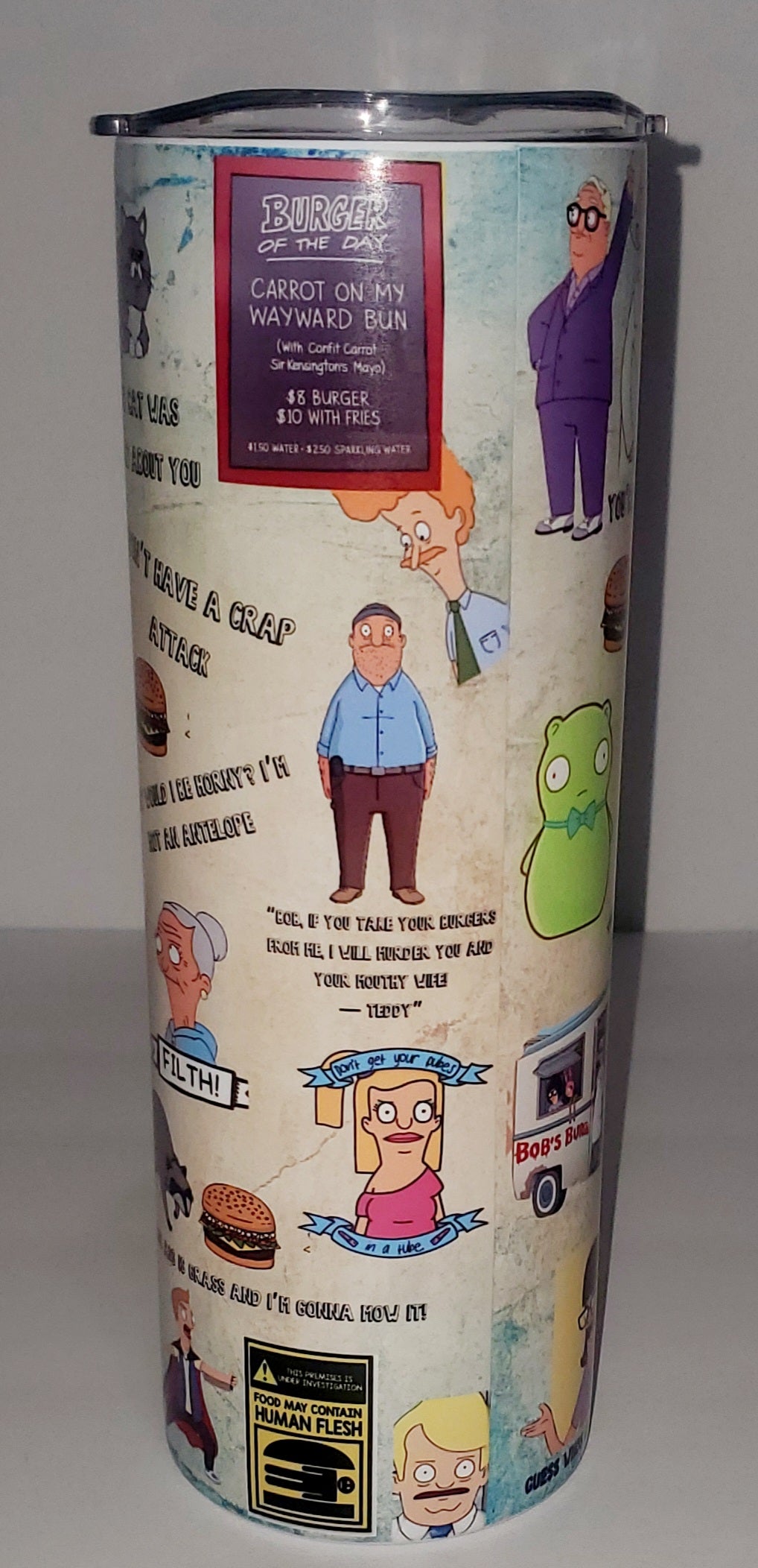 Bob's Burger 20oz Sublimation Stainless Steel Tumbler