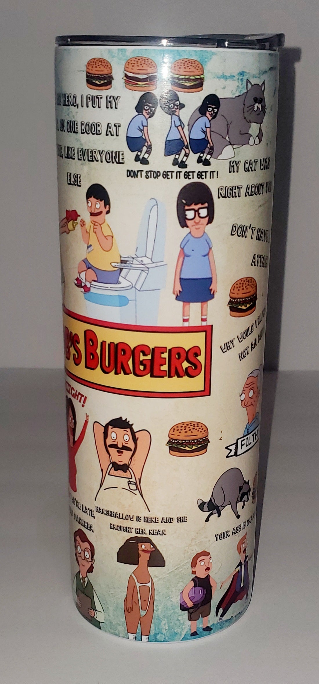 Bob's Burger 20oz Sublimation Stainless Steel Tumbler