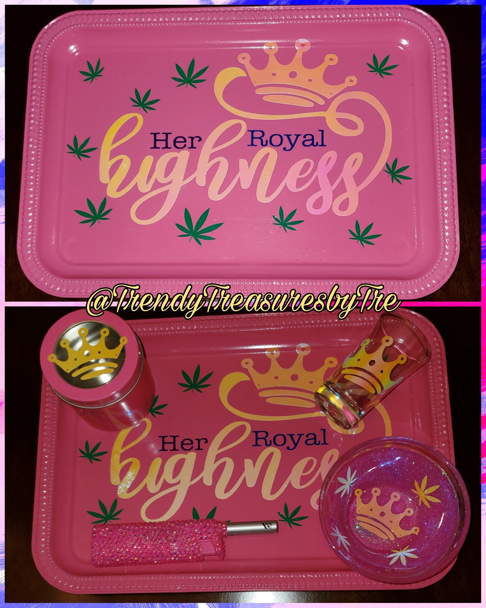 Red - Rolling Tray - Cute Rolling Tray