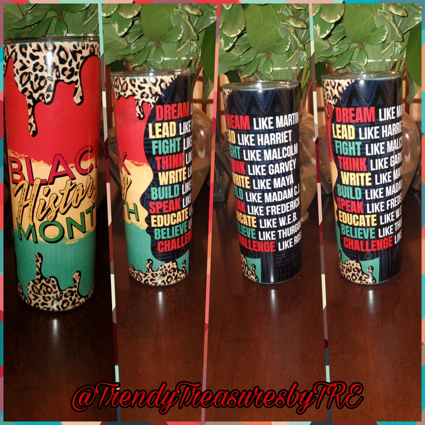 Black History Month 20oz Sublimation Stainless Steel Tumbler