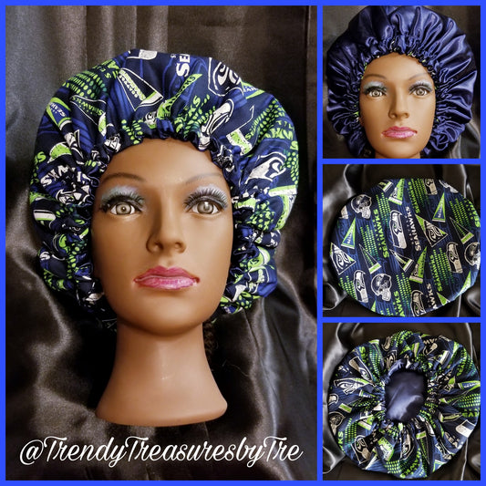 Seattle Seahawks NFL Satin Lined Bonnet